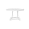 Flash Furniture Colonel Commercial Grade Indoor/Outdoor 48-in Rnd Recycled HDPE Adirondack Dining Table for 4, Wht LE-HMP-248-01-WHT-GG - alternate 2